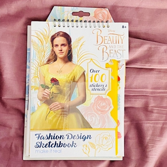 Disney Other - Disney - Beauty and the Beast Fashion Design Sketchbook, Brand New, Never Used